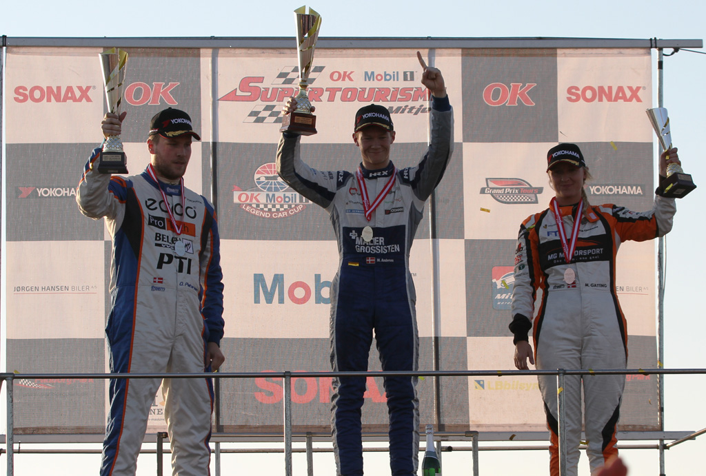 Top tre i DST mesterskabet Tillykke
(Foto: Motorsporten.dk)